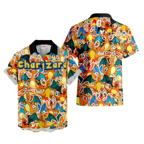 Charizard Hawaiian Shirt Pokemon Hawaiian Shirt Anime Hawaiian Shirt