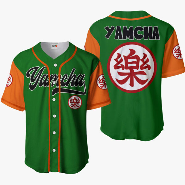 Yamcha Symbol Anime Dragon Ball Z Otaku Cosplay Shirt Anime Baseball Jersey
