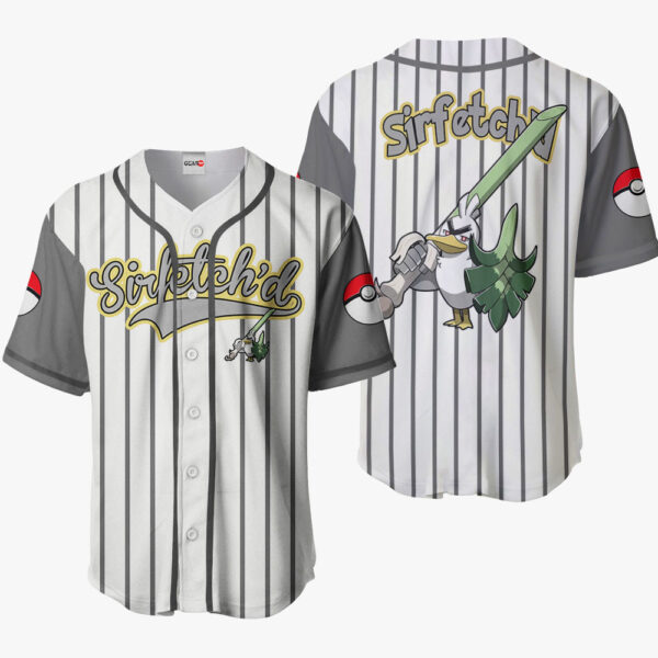 Sirfetch'd Anime Pokemon Otaku Cosplay Shirt Anime Baseball Jersey
