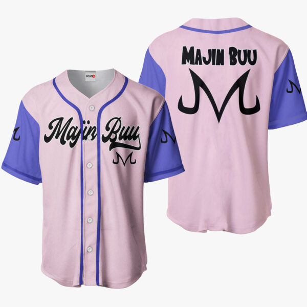 Majin Buu Anime Dragon Ball Z Otaku Cosplay Shirt Anime Baseball Jersey