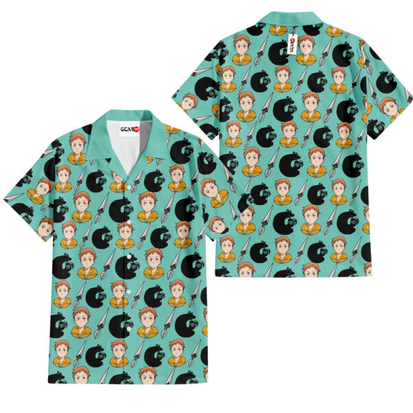 King Grizzlyâ€™s Sin of Sloth Hawaiian Shirt The Seven Deadly Sins Hawaiian Shirt Anime Hawaiian Shirt