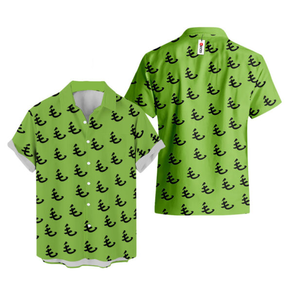 Saitama Green Oppai Hawaiian Shirt One-Punch Man Hawaiian Shirt Anime Hawaiian Shirt