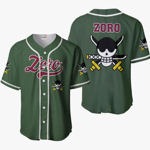 Roronoa Zoro Symbol Anime One Piece Otaku Cosplay Shirt Anime Baseball Jersey