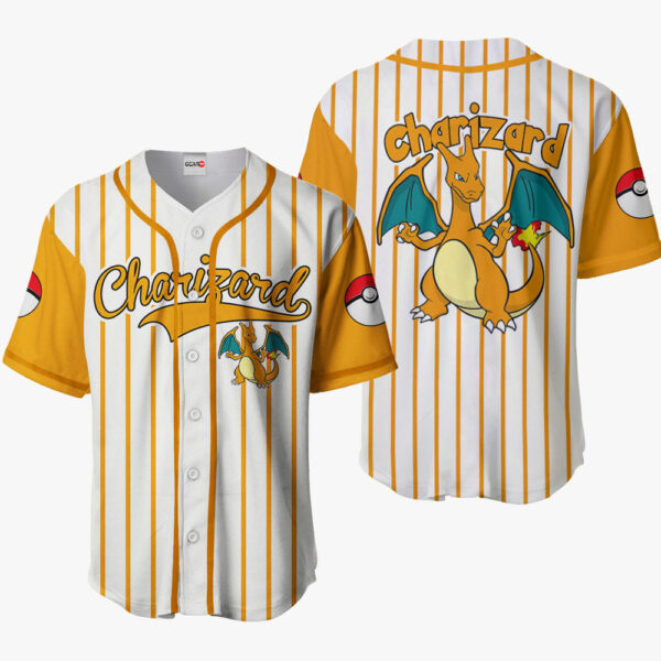 Charizard Anime Pokemon Otaku Cosplay Shirt Anime Baseball Jersey Gift For Fans