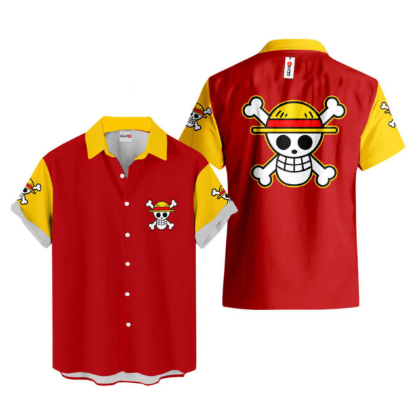 Costume Monkey D. Luffy Hawaiian Shirt One Piece Hawaiian Shirt Anime Hawaiian Shirt