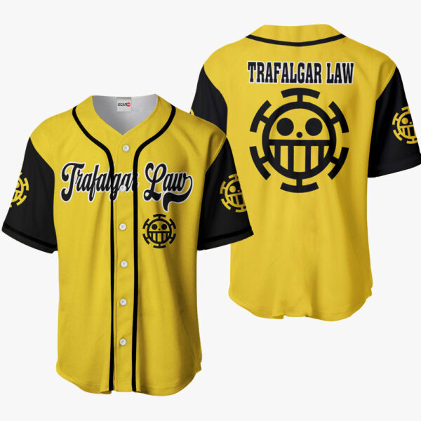 Trafalgar D. Law Symbol Anime One Piece Otaku Cosplay Shirt Anime Baseball Jersey