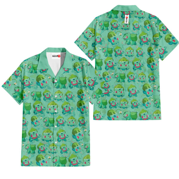 Bulbasaur Hawaiian Shirt Pokemon Hawaiian Shirt Anime Hawaiian Shirt