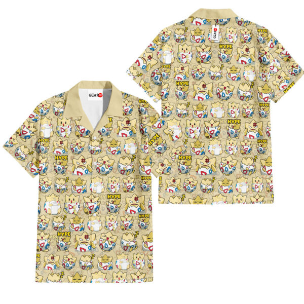Togepi Anime Shirt Hawaiian Shirt Pokemon Hawaiian Shirt Anime Hawaiian Shirt
