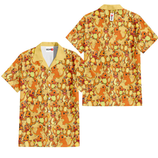 Charmander Hawaiian Shirt Pokemon Hawaiian Shirt Anime Hawaiian Shirt