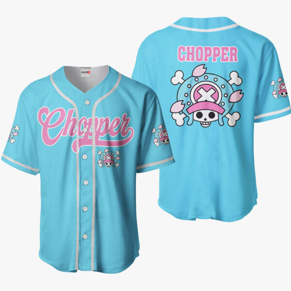 Tony Tony Chopper Symbol Anime One Piece Otaku Cosplay Shirt Anime Baseball Jersey