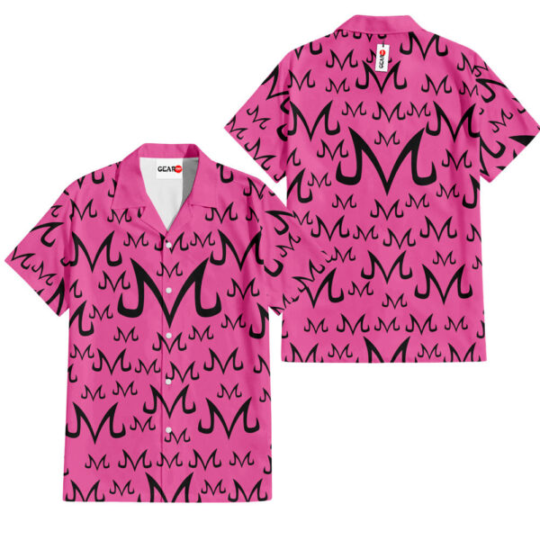 Majin Buu Symbols Hawaiian Shirt Dragon Ball Z Hawaiian Shirt Anime Hawaiian Shirt