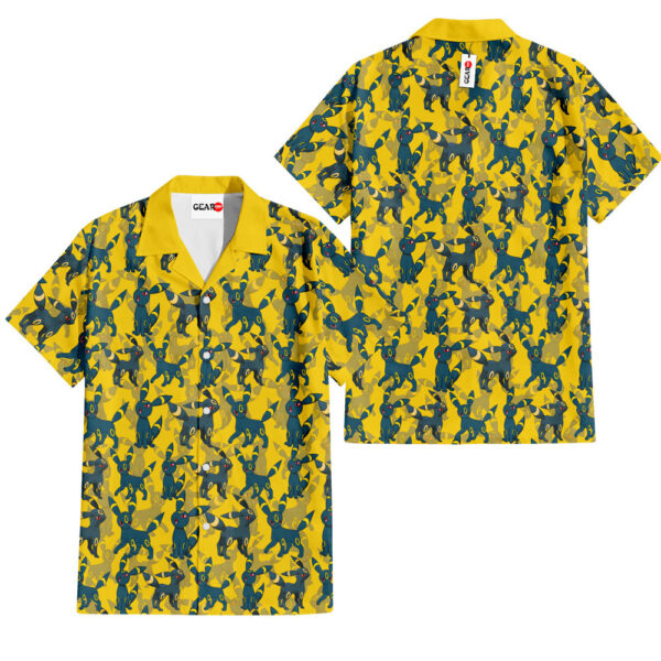 Umbreon Hawaiian Shirt Pokemon Hawaiian Shirt Anime Hawaiian Shirt