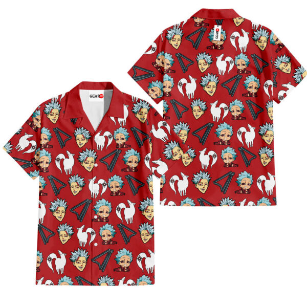 Ban Foxâ€™s Sin of Greed Anime Shirt Hawaiian Shirt The Seven Deadly Sins Hawaiian Shirt Anime Hawaiian Shirt