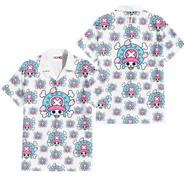 Tony Tony Chopper Symbols Hawaiian Shirt One Piece Hawaiian Shirt Anime Hawaiian Shirt
