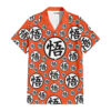 Goku Kanji Symbols Hawaiian Shirt Dragon Ball Z Hawaiian Shirt Anime Hawaiian Shirt