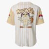 Meowth Anime Pokemon Otaku Cosplay Shirt Anime Baseball Jersey