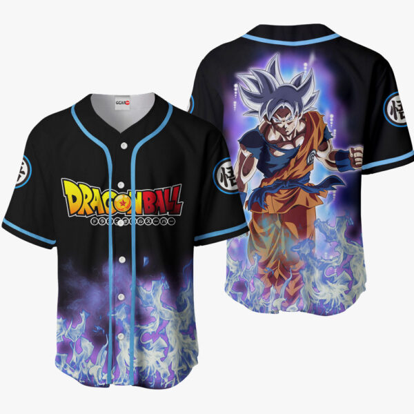 Goku Ultra Instinct Dragon Ball Z Otaku Cosplay Shirt Anime Baseball Jersey Shirt