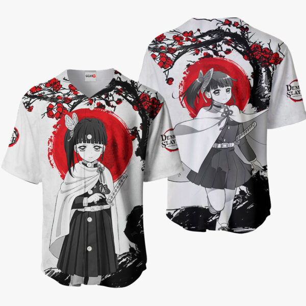 Kanao Tsuyuri Anime Demon Slayer Otaku Cosplay Shirt Anime Baseball Jersey Japan Style