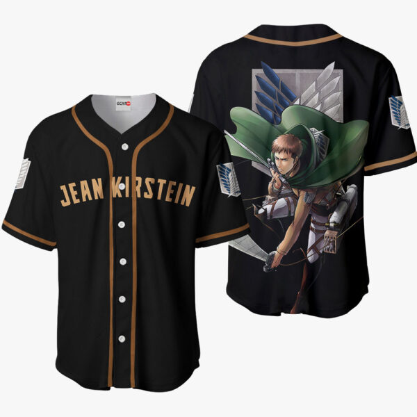 Jean Kirstein Anime Attack on Titan Otaku Cosplay Shirt Anime Baseball Jersey