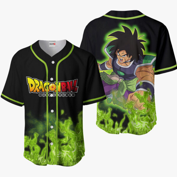 Broly Anime Dragon Ball Z Otaku Cosplay Shirt Anime Baseball Jersey