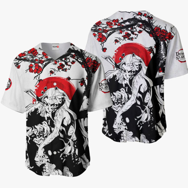 Gyutaro and Daki Anime Demon Slayer Otaku Cosplay Shirt Anime Baseball Jersey Japan Style