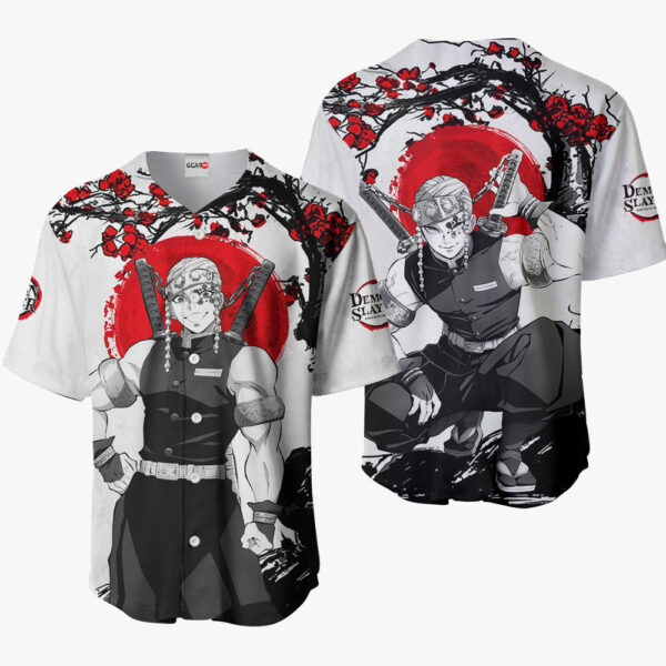 Tengen Uzui Anime Demon Slayer Otaku Cosplay Shirt Anime Baseball Jersey Japan Style