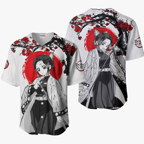Shinobu Kocho Anime Demon Slayer Otaku Cosplay Shirt Anime Baseball Jersey Japan Style