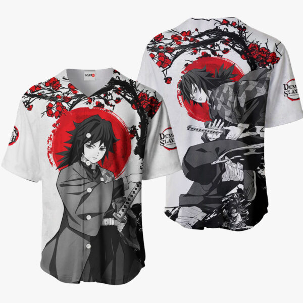 Giyuu Tomioka Anime Demon Slayer Otaku Cosplay Shirt Anime Baseball Jersey Japan Style