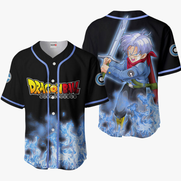 Trunks Anime Dragon Ball Z Otaku Cosplay Shirt Anime Baseball Jersey