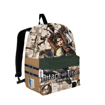Eren Yeager Attack on Titan Backpack Manga Style Gift For Fans Anime Backpack