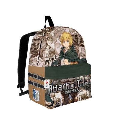 Armin Arlert Attack on Titan Backpack Manga Style Anime Backpack