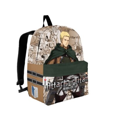 Reiner Braun Attack on Titan Backpack Manga Style Anime Backpack