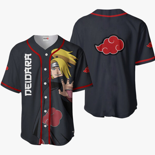 Deidara Anime Naruto Otaku Cosplay Shirt Anime Baseball Jersey