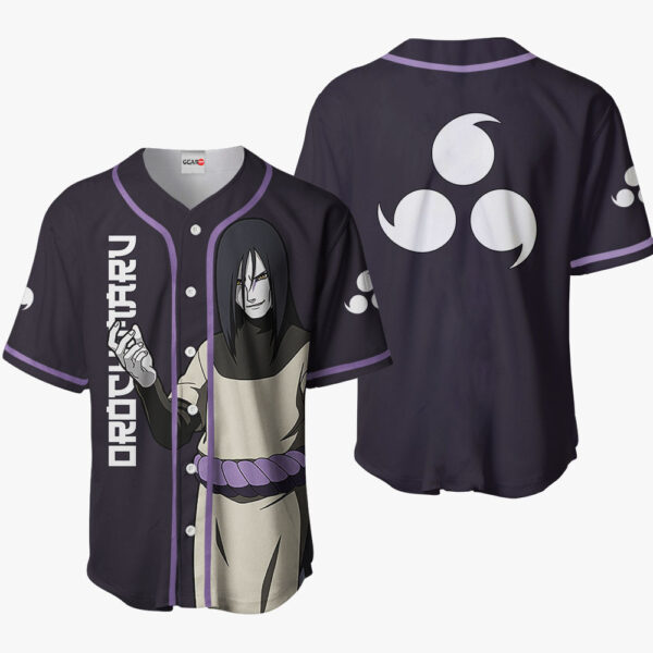 Orochimaru Anime Naruto Otaku Cosplay Shirt Anime Baseball Jersey
