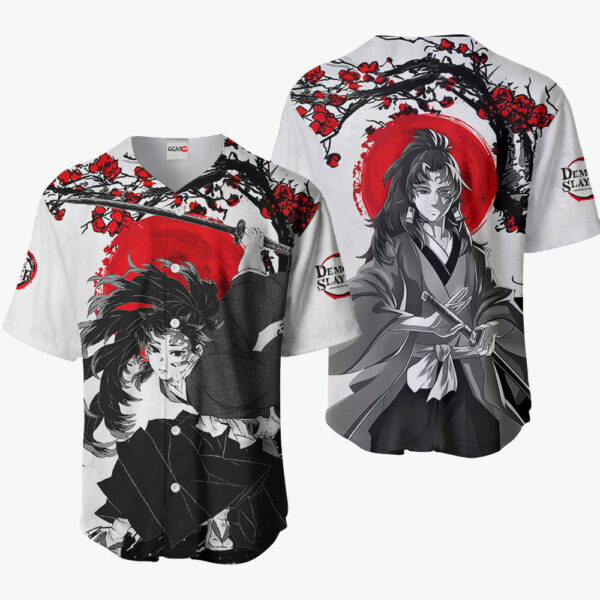 Yoriichi Tsugikuni Anime Demon Slayer Otaku Cosplay Shirt Anime Baseball Jersey Japan Style