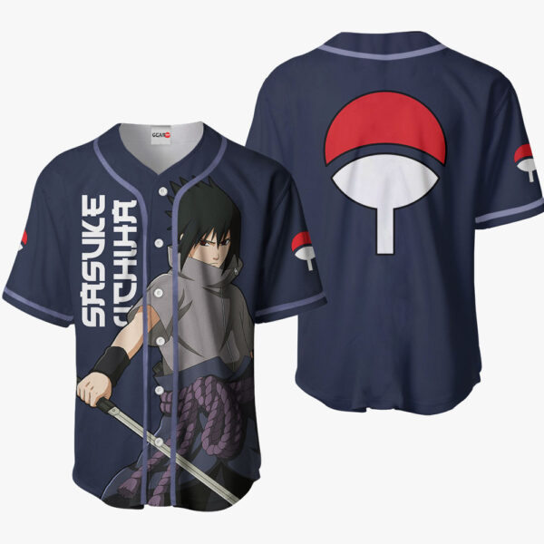 Sasuke Uchiha Anime Naruto Otaku Cosplay Shirt Anime Baseball Jersey
