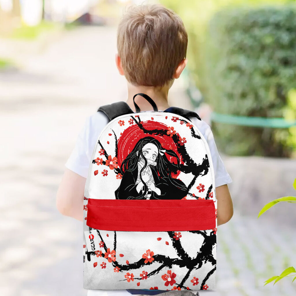 Nezukou Demon Slayer Backpack Japan Style Anime Backpack