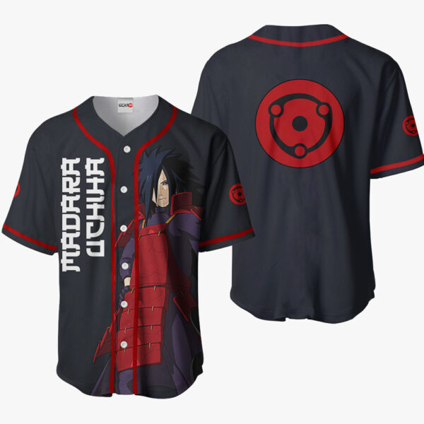 Madara Uchiha Anime Naruto Otaku Cosplay Shirt Anime Baseball Jersey