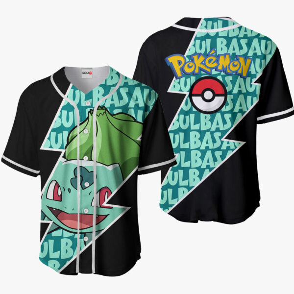 Bulbasaur Pokemon Otaku Cosplay Shirt Anime Baseball Jersey