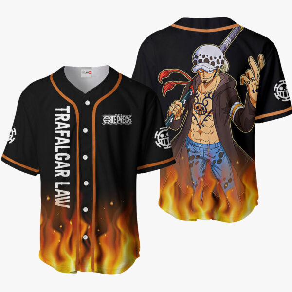 Trafalgar Law Anime One Piece Otaku Cosplay Shirt Anime Baseball Jersey