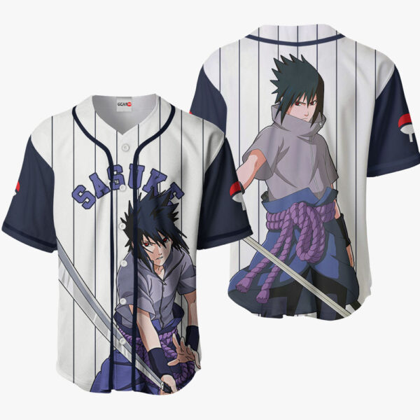 Sasuke Uchiha Anime Naruto Otaku Cosplay Shirt Anime Baseball Jersey