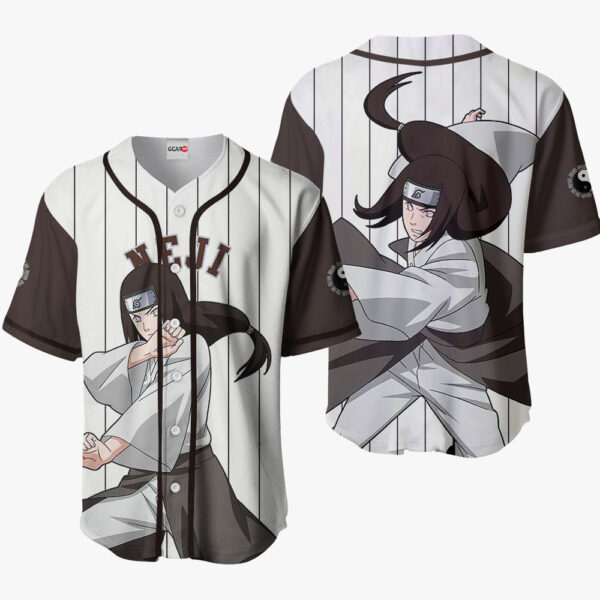 Neji Hyuga Anime Naruto Otaku Cosplay Shirt Anime Baseball Jersey Sport Style