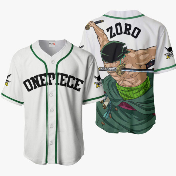 Roronoa Zoro One Piece Otaku Cosplay Shirt Anime Baseball Jersey