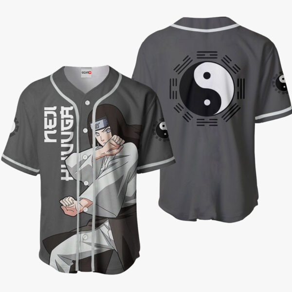 Neji Hyuga Anime Naruto Otaku Cosplay Shirt Anime Baseball Jersey