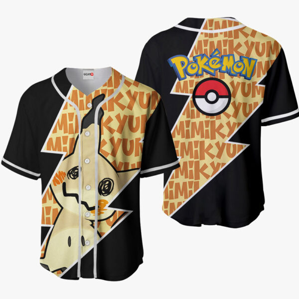 Mimikyu Anime Pokemon Otaku Cosplay Shirt Anime Baseball Jersey