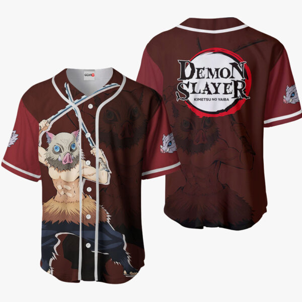 Inosuke Anime Demon Slayer Otaku Cosplay Shirt Anime Baseball Jersey