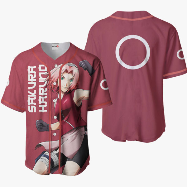 Sakura Haruno Anime Naruto Otaku Cosplay Shirt Anime Baseball Jersey