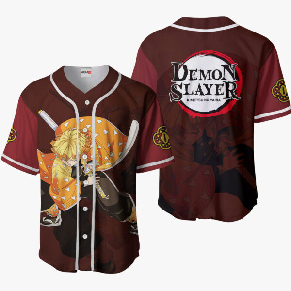 Zenitsu Anime Demon Slayer Otaku Cosplay Shirt Anime Baseball Jersey