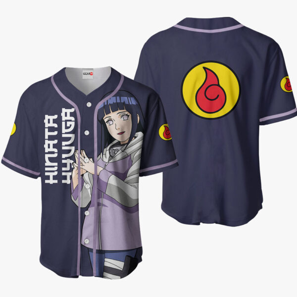 Hinata Hyuga Anime Naruto Otaku Cosplay Shirt Anime Baseball Jersey