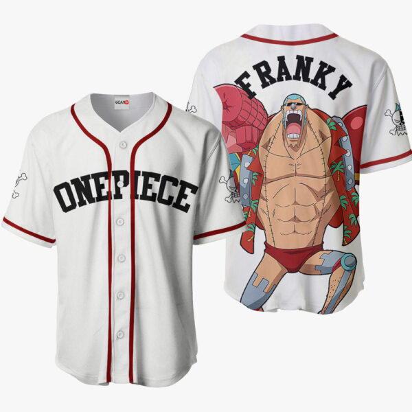 Franky Anime One Piece Otaku Cosplay Shirt Anime Baseball Jersey